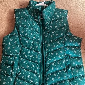 Land’s End Green Puffer Vest